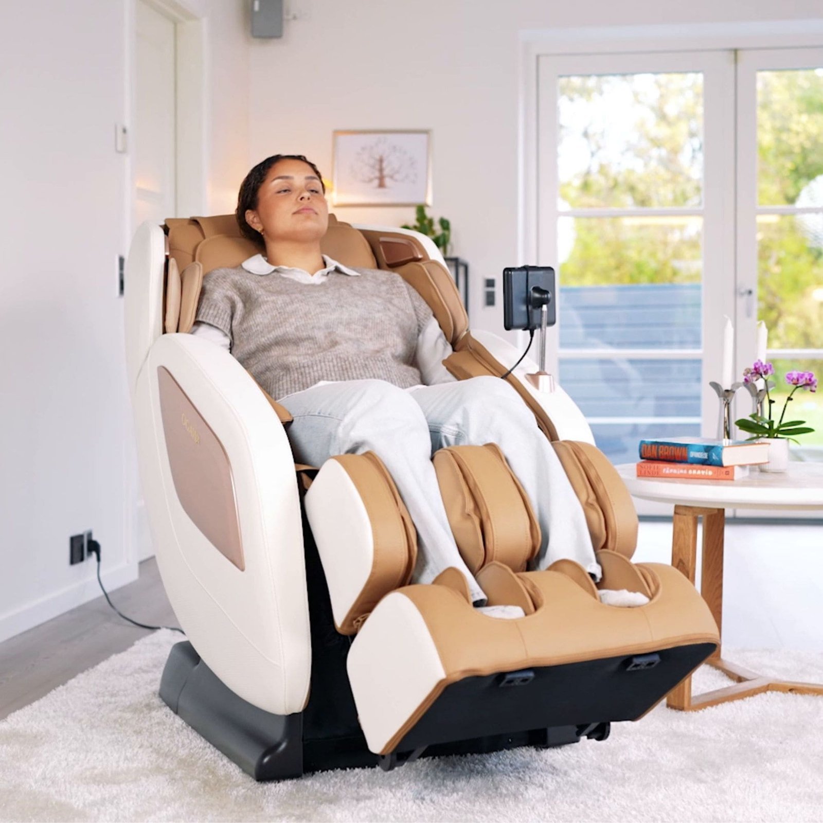 Sillón de masaje MediRelaxa - Ogawa Sonic-X 2D - blanco