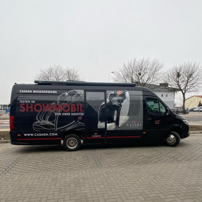 casada bestelbus bij levering massagestoel