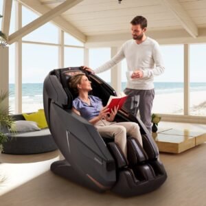 Mujer lee libro en Casada Titán - Marrón