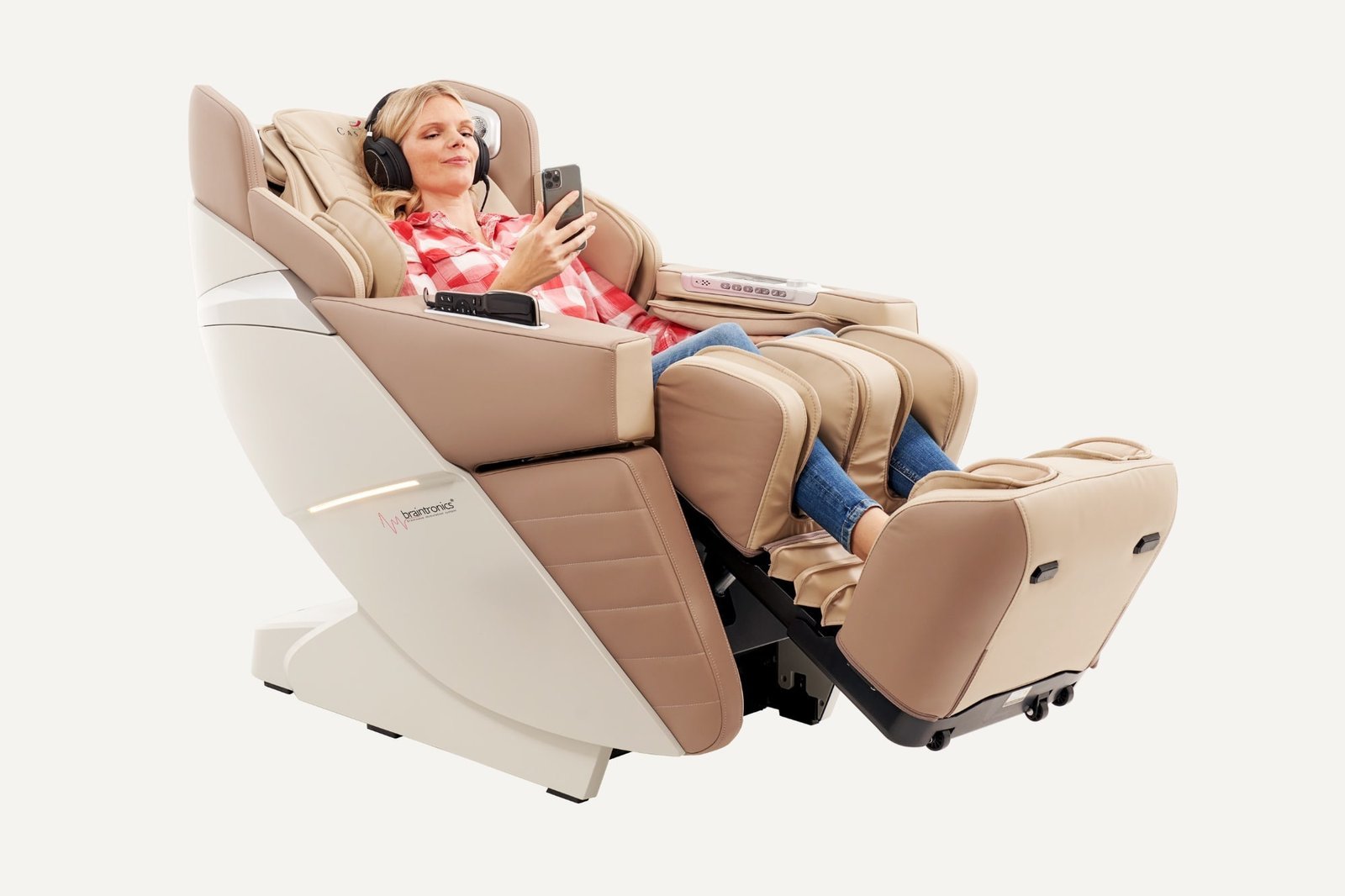 massagestoel Casada - Alphasonic III - khaki stress