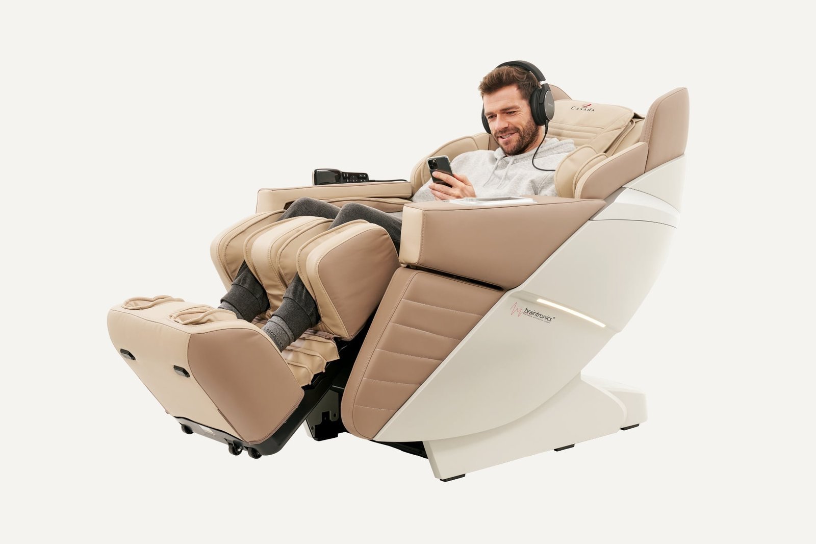 massagestoel Casada - Alphasonic III - khaki vermoeidheid