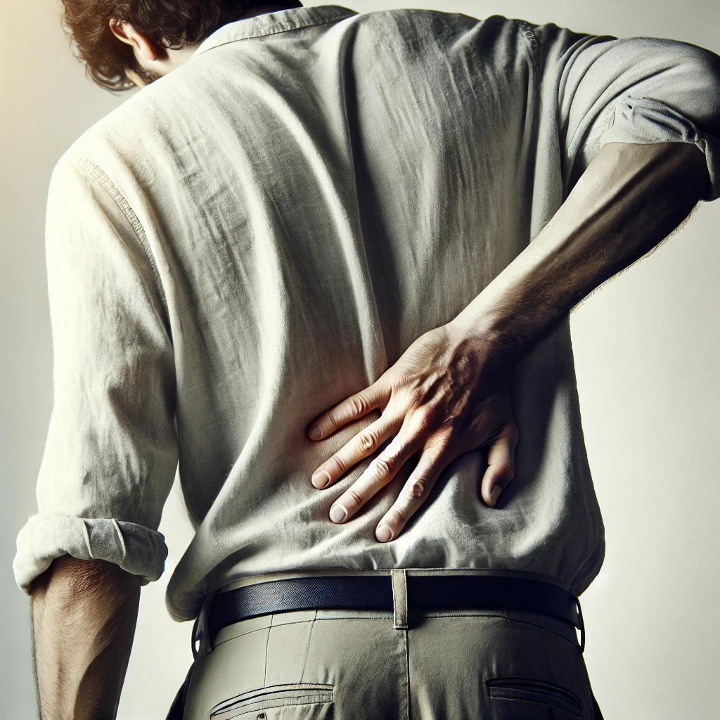 personne présentant des symptômes de lumbago