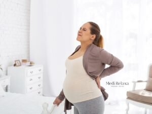 donna con mal di schiena in gravidanza