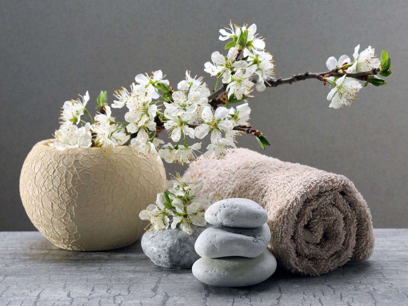 handdoek voor holistische massage