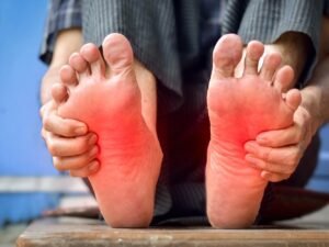 persoon met neuropathie voeten