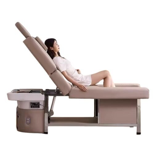 Headspa bed met voetbad beige head spa