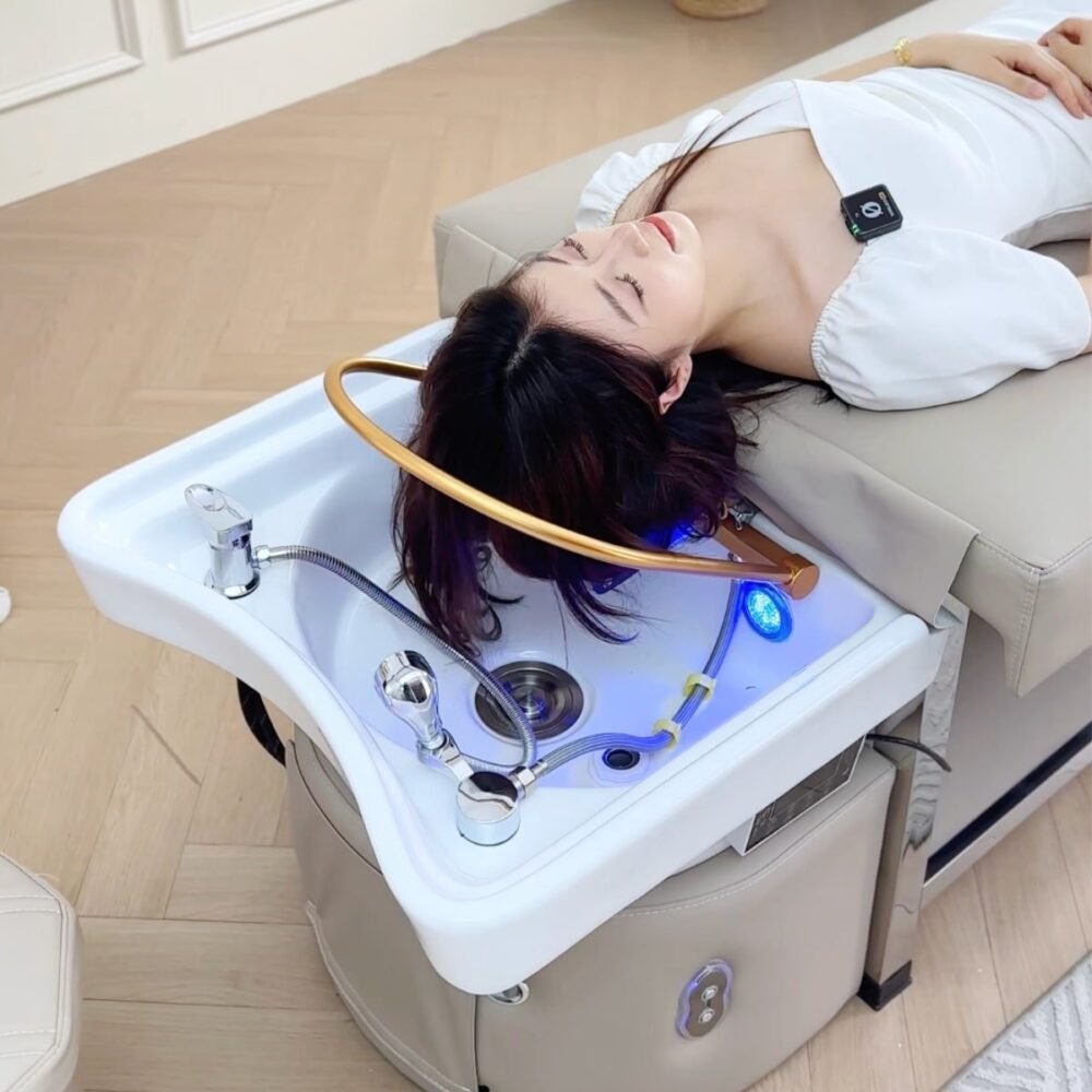 Headspa met Voetbad - Beige (80cm hoogte)