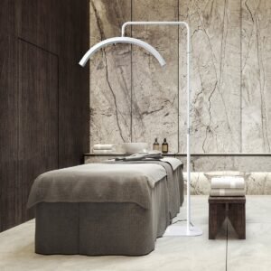 Lampe de salon LED Moonlight - Blanc