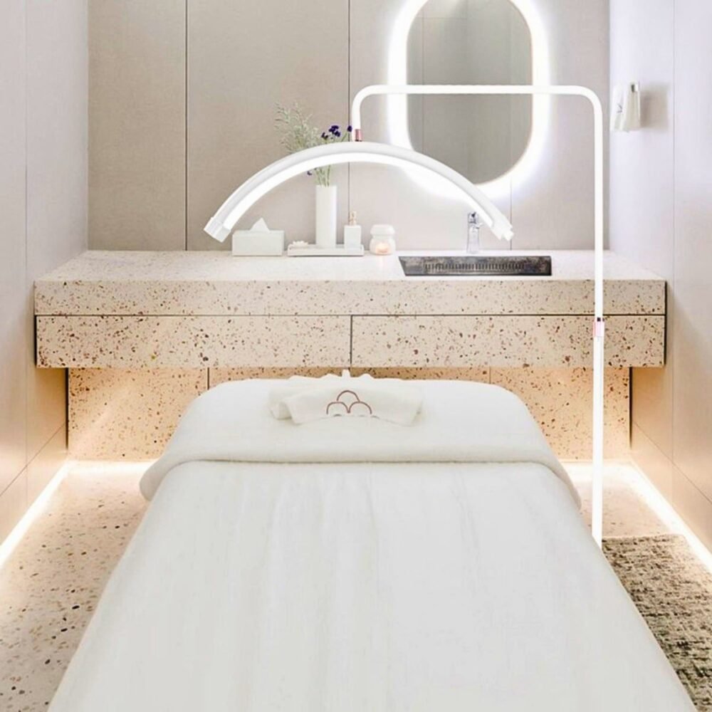 Lampe de salon LED Moonlight - Blanc