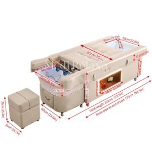 Headspa Voetbad Deluxe - Beige (80cm hoogte)