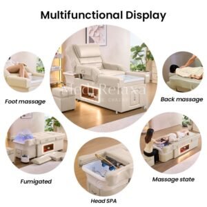 Headspa Voetbad Deluxe - Beige (80cm hoogte)