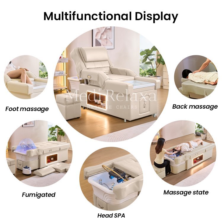 Headspa Voetbad Deluxe - Beige (80cm hoogte)